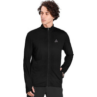 London Hills Full Sleeve Polyester High Neck Full Zip With Pocket Solid Men's Regular Fit Sports Track Jacket Black, 2Xl
