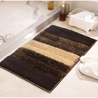 Zarisi Luxury Bath Mat For Bathroom And Kitchen, Non Slip, Soft And Cozy Microfibre, Water Absorbent, And Machine Washable (40X60 Cm) (Coffee)