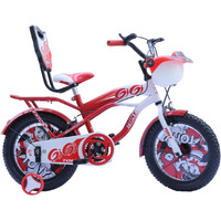Raw Bicycles Sports Gigi - 14T Bmx Single Speed Cycle For Kids 3-5 Years | Red & White | Tubeless Tyres | Easy Assembly