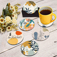 My Creative Hut Tea Coasters Set Of 6, Beautiful Design With Stand For Tea Cups, Coffee Mugs, And Glasses, Ideal For Diwali Gifting (Jungle Safari)