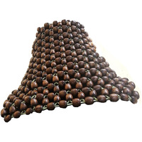 Q1 Beads Universal Fit Bsc Wooden Beads Bike Seat Cover Cushion Supports Sit Bones, Tailbone, And Buttock Muscles - Massager Suitable For Long Rides For All The Brand's Bike (Coffee)