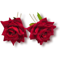 Lyf5Star Handmade Bride Red Rose Floral Juda Pin For Women| Elegant Rose Wedding Hair Accessories |Traditional Indian Hair Accessories For Women & Girls|Pack Of 2