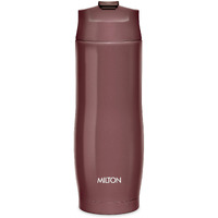 Milton Revive Stainless Steel Double Walled Vacuum Insulated Flask With Locking Lid, 480 Ml, Brown, Coffee/Tea Carafe Heat & Cold Retention, Leak Proof, Rust Free, Easy To Carry