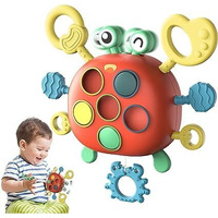 Lefan Baby Montessori Toys For 1 Year Old Boy, Toddler Sensory Travel Learning Educational Toys 6 9 12 18 Months,Fine Motor Skills Pull String Activity Toy Birthday Gifts,Multicolor