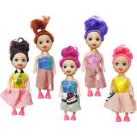 Funblast Doll Toys For Kids, (Pack Of 5 Pcs)- Small Doll For Girls- 10 Cm Cute Realistic Dolls For Girls, Dolls For 3+ Years Girls (5Pcs, Multicolor)