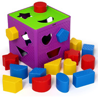 Sanghariyat Shape Sorting Cube With 18 Pcs Blocks Colorful Sorter Box Activity Toys Baby & Toddler Learning And Educational Blocks Sorting And Matching Activity Cube My First Baby Toys Gift For Kids