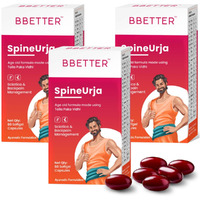 Bbetter Spineurja -Lab Tested Ayurvedic Medicine For Lower Back Pain Relief & Sciatica Relief | Made By Taila Paka Vidhi Method | 180 Softgels