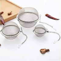 Velinex Stainless Steel Mesh Tea Ball Infuser, Loose Leaf Strainers For Flower Loose Leaf Tea & Seasoning Spices-Teapot, Cup, Mug, Pot (Small-Medium-Large, Pack Of 3Pcs)