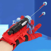 Deoxy Spider Web Shooters Toy Gun For Kids Fans, Hero Launcher Wrist Toy Set, Heroic Web Shooting Action, Sticky Wall Soft Bomb Funny Children's Educational Toys, Red