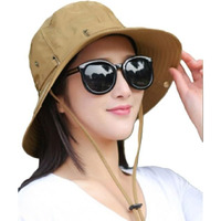 Alexvyan Round Sun Visor Hats For Women Uv & Sun Protection Wide Brim Summer Cap For Girls Breathable Casual Beach Hat, Safari Cap For Women Girl Men. Beige