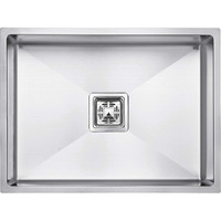 Crocodile 304 Grade Single Bowl Stainless Steel Handmade Kitchen Sink (20"X17"X10"), Satin Matt Finish