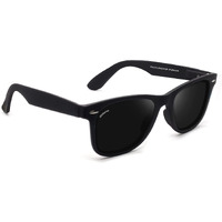 Efermone Wayfarer Polarized Sunglasses 100% 400Nm Uv Protection For Men And Women Outdoor Travelling Sports Bikes Cars Driving With Tac Impact Resistant Lens (Pola-Club Edition) (Midnight Black)