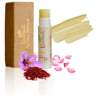Kaumudi Handmade & 100% Natural 3 In 1 Lip Balm (Lip Tint, Cheek Tint, Eye Shadow) Made With Rose & Saffron Essential Oil, Best For Dry, Damaged & Chapped Lips, Hydrates & Moisturizes (Natural Lip)