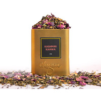 Chayam Kashmiri Kahwa Green Tea - 50G | Herbal Blend With Saffron, Cardamom, Cinnamon. Cloves, Almond & Rose Petals | Detox Kahwa Tea For Digestion & Metabolism |100% Natural Ingredients