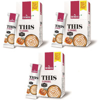 Continental This Caramel Coffee Powder | Caramel Flavour | 3 In 1 Premix Instant | Medium Roast | (6 Sachets, 22G Per Each) | Pack Of 3,500 Gm
