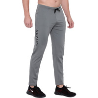 Blue Star Shark Men's Slim Fit Track Pants  Joggers For Running, Gym, Sports, And Casual Wear | Multipurpose Activewear Lower For Men & Boys | Stylish Summer Trousers & Night Pants, Grey, L
