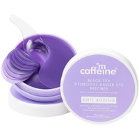 Mcaffeine Black Tea Complex Anti Ageing Cooling Under Eye Patches With Vegan Collagen Peptide | Boosts Collagen By 80% | Eye Masks For Women And Men | Eye Patch Mask For Instant De-Puffing | 15 Pairs
