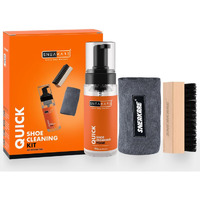 Sneakare Quick Shoe Cleaning Kit - Foam Cleaner (150Ml), Medium Bristle Brush & Microfiber Towel, Sports Shoe Cleaner
