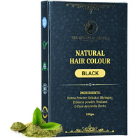 The Ayurveda Rituals - Natural Hair Colour Black For Women & Men | 100% Natural | Ammonia Free & Ppd Free | Herbal Organic Hair Colour | Plant-Based | Natural Henna Powder | 9 Organic Ayurvedic Extracts L Natural Black (100Gm)