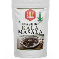 Srv Spices (Iron Pounded) Nashik Kala Masala Smokey Flavour, Spicy Masala, 20 Hand Picked Ingredients| Iron Pounded| Re-Usable Pouch Packaging (250G)