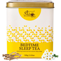 The Indian Chai  Bedtime Sleep Tea 100G With Passion Flower, Valerian Root, Chamomile Flower, Gotu Kola Etc For Restful And Peaceful Sleep, Herbal Tea