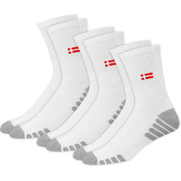 Swagr Sports Crew Socks For Men Premimum Cotton Calf Length Athletic Socks, White, Pack Of 3, Free Size