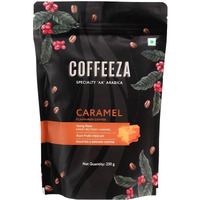 Coffeeza Ground Coffee - Coarse Grind - Caramel Flavored - Pack Of 5 (250G Each) - Medium Roast 100% Arabica Ground Coffee Powder