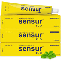 Sensur Natural And Ayurvedic Pain Relief Rub (30G, Pack Of 3) | Fast Relief | All Pains, One Solution