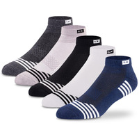 Supersox Ankle Length Unisex Sports Socks, Made With Breathable, Anti Odour & Moisture Absorbent Combed Cotton With A Extra Durable Welt & Cushioned Bottom, Ideal For All Day Wear (5), Assorted