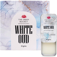 The Body Bucket White Oud Alcohol Free Solid Perfume - 10 Gm | Pocket Friendly And Easy To Apply | Natural Handmade Toxic Chemical Free | Long-Lasting & Strong Cologne Fragrance | Gift For Men & Women