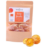 Bab Louie & Co. Dehydrated Orange Wheel Garnishes For Cocktail, Mocktail, Detox Water, Green Tea, Snacks - Gluten Free, Vegan, Air Dried, No Sugar 100% Natural
