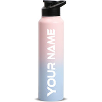Speedex Stainless Steel Water Bottle 1 Ltr For Kids, Boys, Girls, 1 Litre Bottles For Gym, Sports, Fridge Use, School & Office - 1000Ml, Pink Blue Colour, Sipper Cap