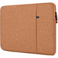 Proelite Polyster Laptop Sleeve Case Cover Pouch For 13" To 14" Macbook Air/Pro Retina,Compatible With Macbook Pro 14 Inch M1 Pro/Max A2442, Galaxy Tab S8/S9 Ultra 14.6 Inch/Ipad Pro 12.9, Coffee