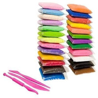 Eclet 24 Color/Set Light Clay Air Dry Polymer Plasticine Modelling Clay Super Light Diy Soft Creative Handgum Educational Clay Toys For Kids Comes With 3 Tool