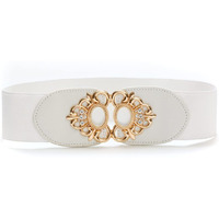 Shining Diva Fashion Latest Stylish Waist Belt For Women Dresses Jeans Skirts Hip Saree Western Traditional (White 02)