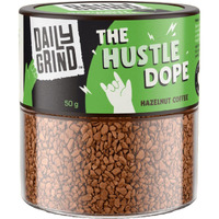 Dailygrind Hazelnut Instant Coffee Powder - 50G | The Hustle Dope | Make Hot Cold Hazelnunt Coffee | Flavored Coffee | 100% Arabica Beans | Strong Coffee Freeze Dried - 25 Cups
