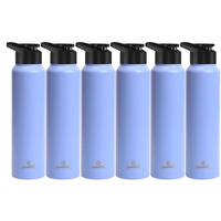Speedex Stainless Steel Water Bottle 1 Litre, Leakproof Sipper Cap 1 Ltr, Pastel Purple, Bottles 1+ Litre For School, Gym, Office, Boys, Girls, Men, Women, Kids 1Ltr - 1000 Ml - Set Of 6