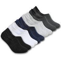Zensoo 5 Pairs No Show Loafer Socks For Men And Women With Anti-Slip For Sports, Running & Hiking, Moisture Wicking With Anti Slip For Everyday Wear, Free Size, Multicolored (Pack Of 5)
