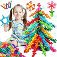 Ferio 100 Pcs Star Shaped, Star Block Interlocking Blocks Colorful Star Building Blocks Educational Construction Blocks For Kids Stem Toys (Multicolor, 100Pcs) For 3+ Year
