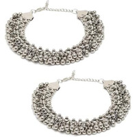 Youbella Jewellery German Silver Plated Stylish Handmade Payal Anklets For Girls And Women (Style 1)