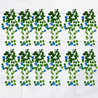 Decorebugs Artificial Flower Plants Leaves Hanging Ivy Garlands Plant Greenery Vine Creeper Home Decor Door Wall Balcony Decoration Party Festival Craft (Pack Of 12)