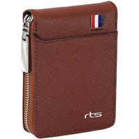 Rts New Imported Rfid Protected 9 Slot Men's Wallets Genuine Pu Leather Credit Debit Atm Business Card Holder Protector With Zipper Case Money Coin Purse For Men, Women, Festive Gifting Valentines