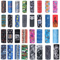 Dollit Unisex Headwear Headband Head Wrap Uv Resistence Sports Bandana Magic Scarf Face Mask (Assorted Color And Design) Pack Of 10, Multi Color, Free Size (Hwb-003)