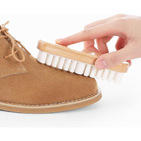 Afrodite Tpr Suede Shoe Cleaning Brush, Dry-Brushing For Dust Removal, Magic Silicone Wood Brush For Cleaning Suede/Nubuck/Leather Material Of Shoes Bags And Clothes (1Pc)