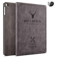 Proelite Deer Flip Case Cover For Samsung Galaxy Tab A 10.1" T510/T515- Coffee