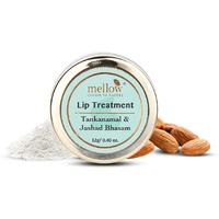 Mellow Herbal Lip Treatment With Almond Oil & Jasad Bhasma For Moisturize & Nourish Dry & Chapped Lips, Ayurvedic Balm For Men & Women, Paraben Free [Cream - 12 Gm]