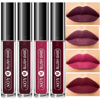 Noy Smudgeproof Matte Liquid Lipstick For Ethereal Beauty Wine, Coffee Wine, Purple, Maroon (Combo-4)