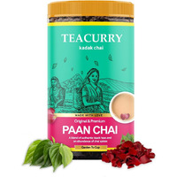 Teacurry Paan Chai (100 Grams, 50 Cups) - Paan Chai For Digestion - 100% Natural Flavoured Tea With Real Fennel, Rose, Betel Leaves, Cardamom | Refreshing, Tasteful Paan Flavor Tea
