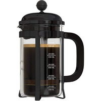 Instacuppa French Press Coffee Maker With 4 Part Superior Filtration 1000 Ml, Black