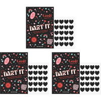 Gush Beauty Pimple Patch | 20 Hydrocolloid Patches With Tea Tree Oil | For Active Surface Acne | Reduces Pimples & Excess Oil Overnight | (Black Heart, Pack Of 3)